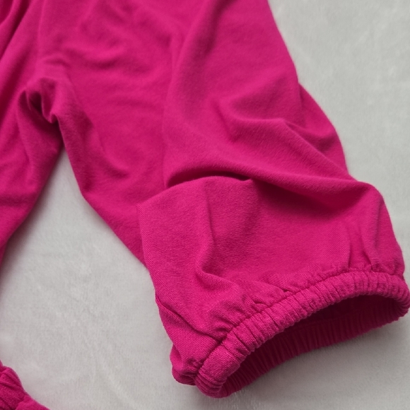 Lauren Ralph Lauren Hot Pink Faux Wrap Jersey Knit Peplum 3/4 Sleeve Top‎ - Picture 4 of 14
